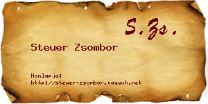 Steuer Zsombor névjegykártya
